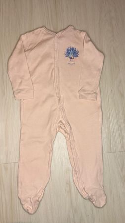 Cute Baby Sleepsuit with Peacock Design, Size 9-12 Months