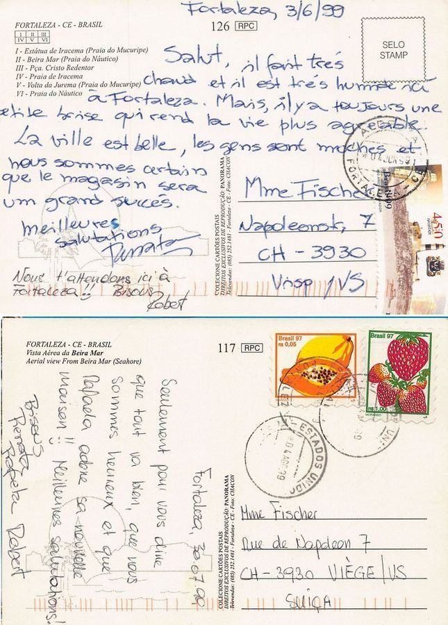 Cartoline postali: 10 Ansichtskarten Brasilien, alle gelaufen – Usato da Frauenfeld venduto da POML 1