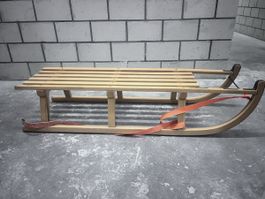 Davos Schlitten aus Holz, Top Zustand für den Winter!