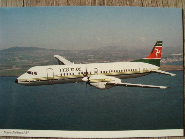 Cartoline postali: Manx Airlines ATP G-OATP – Nuovo e nell'imballaggio originale da Thun venduto da Abigboss