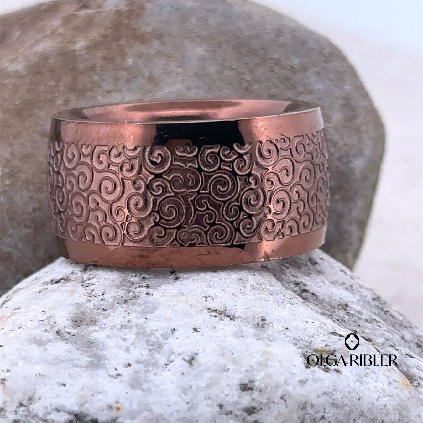 Olga Ribler Anelli: Edelstahl Statement  Ring braun Grösse 60 – Nuovo (secondo la descrizione) da Luzern venduto da Schmuckoutlet 5