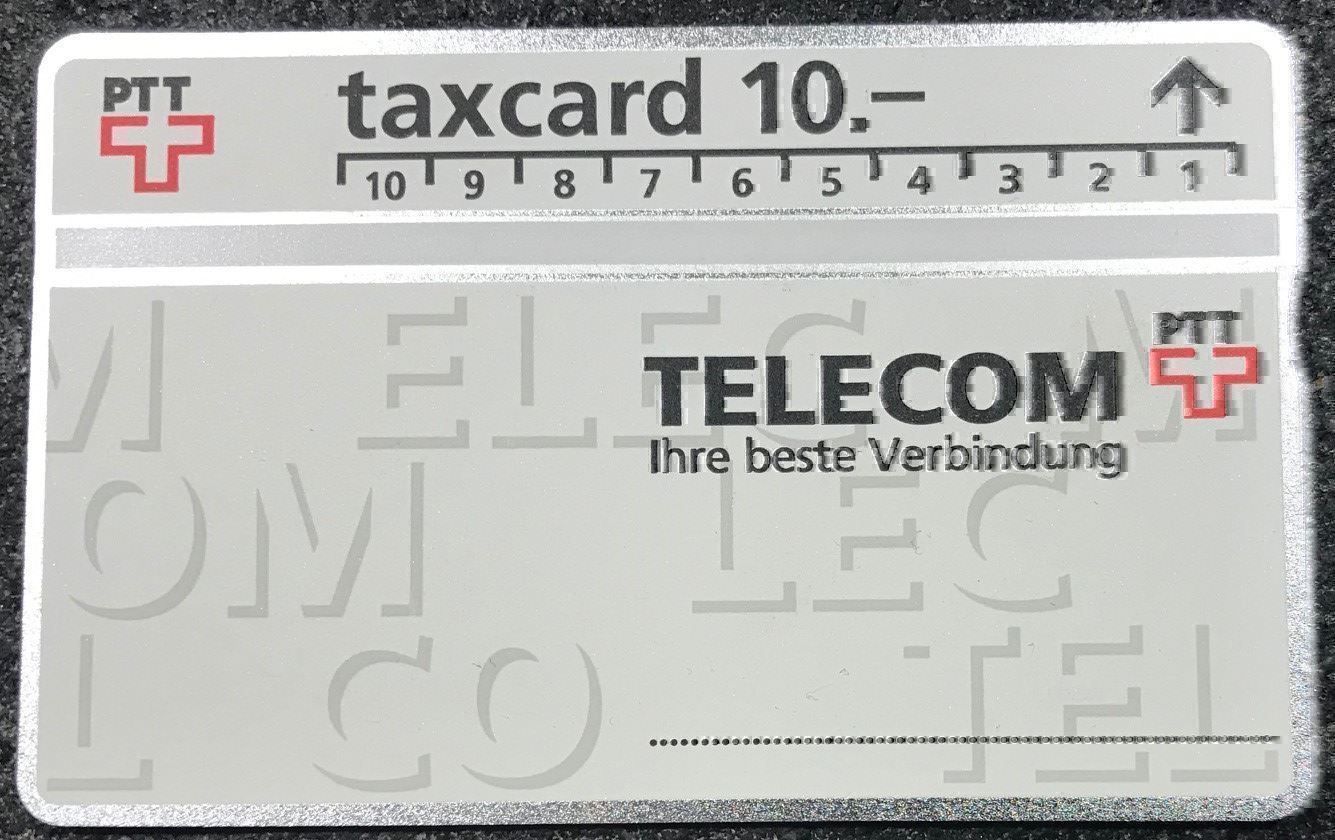 Swisscom Schede telefoniche: PTT Telecom Ihre beste Verbindung 10.- – Nuovo e nell'imballaggio originale da Rotkreuz venduto da Parcore