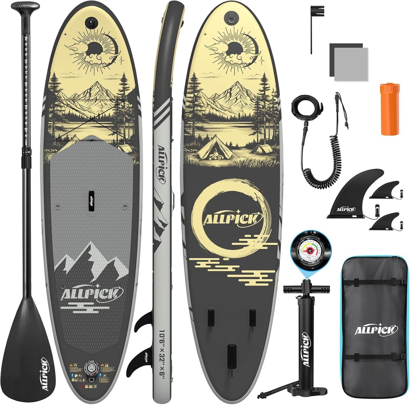 Surfboards & Schwimmbrette: SUP Board aufblasbar Stand Up Paddle Board Set 200 kg – Neu und originalverpackt aus Schaffhausen von lou_w76n