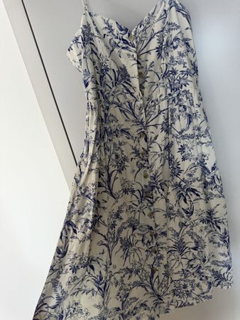 Leinenmix Kleid Gr. 44