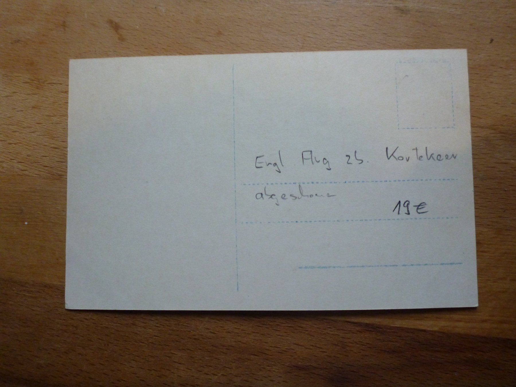 Ansichtskarten: 1.Weltkrieg – Gebraucht aus Eschen von Nerger1918 1