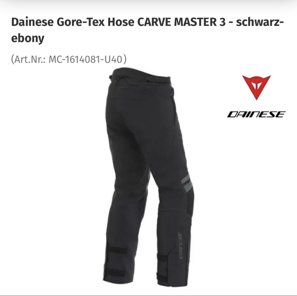 Pantaloni: Daynese pantaloni da moto – Nuovo (secondo la descrizione) da Gravesano venduto da mer_xc6b