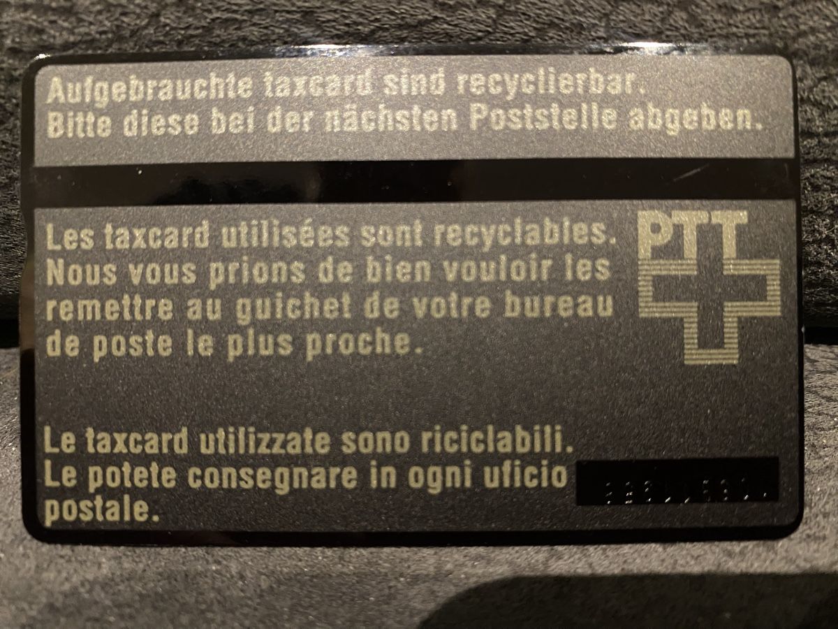 Schede telefoniche: Taxcard 106B neuve – Nuovo (secondo la descrizione) da Lausanne venduto da babacard10 1
