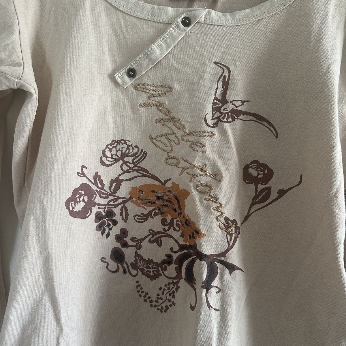 Blusen: Vintage Y2K longsleeve with print  – Gebraucht aus Zofingen von JumpInVintage 2
