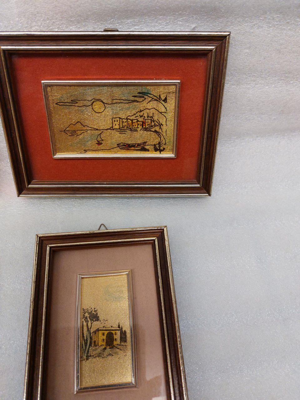 Gemälde: 4x Miniatures - Handmade - 22 Kt. gold leaf – Gebraucht aus Pambio Noranco von Pol69 2