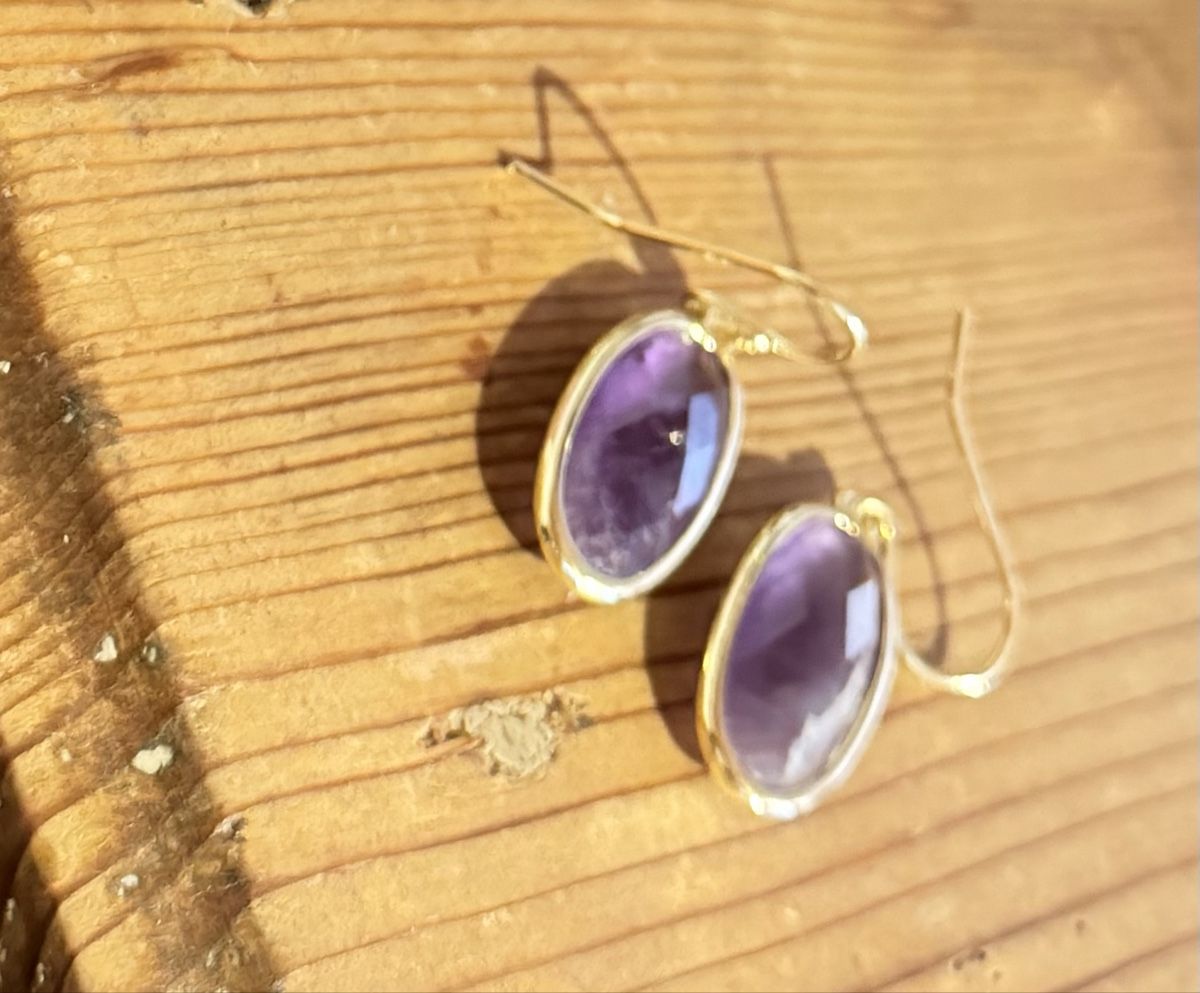 Boucles d'oreille: Ohrringe Amethyst vergoldet – Neuf avec emballage d'origine à Donat par troja007 1