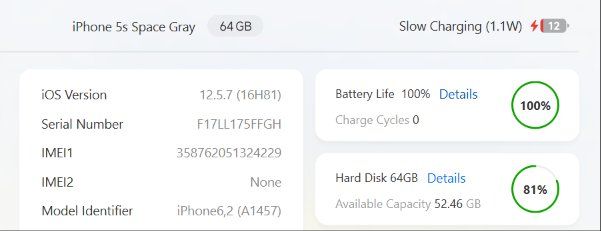 Apple Handys / Smartphones: Apple iPhone 5S | 64 GB | Space Gray | Batterie 100% – Gebraucht aus Soyhières von Spartan117 6