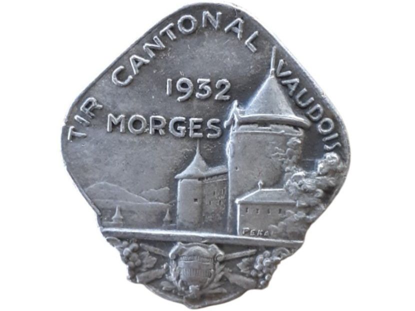 Placchette & Badge: Schützenabzeichen Morges 1932 – Usato da Mörschwil venduto da aik_x8mc