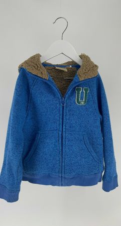 Campus Faserpelz Jacke mit Kapuze, Gr. 110/116 Top!