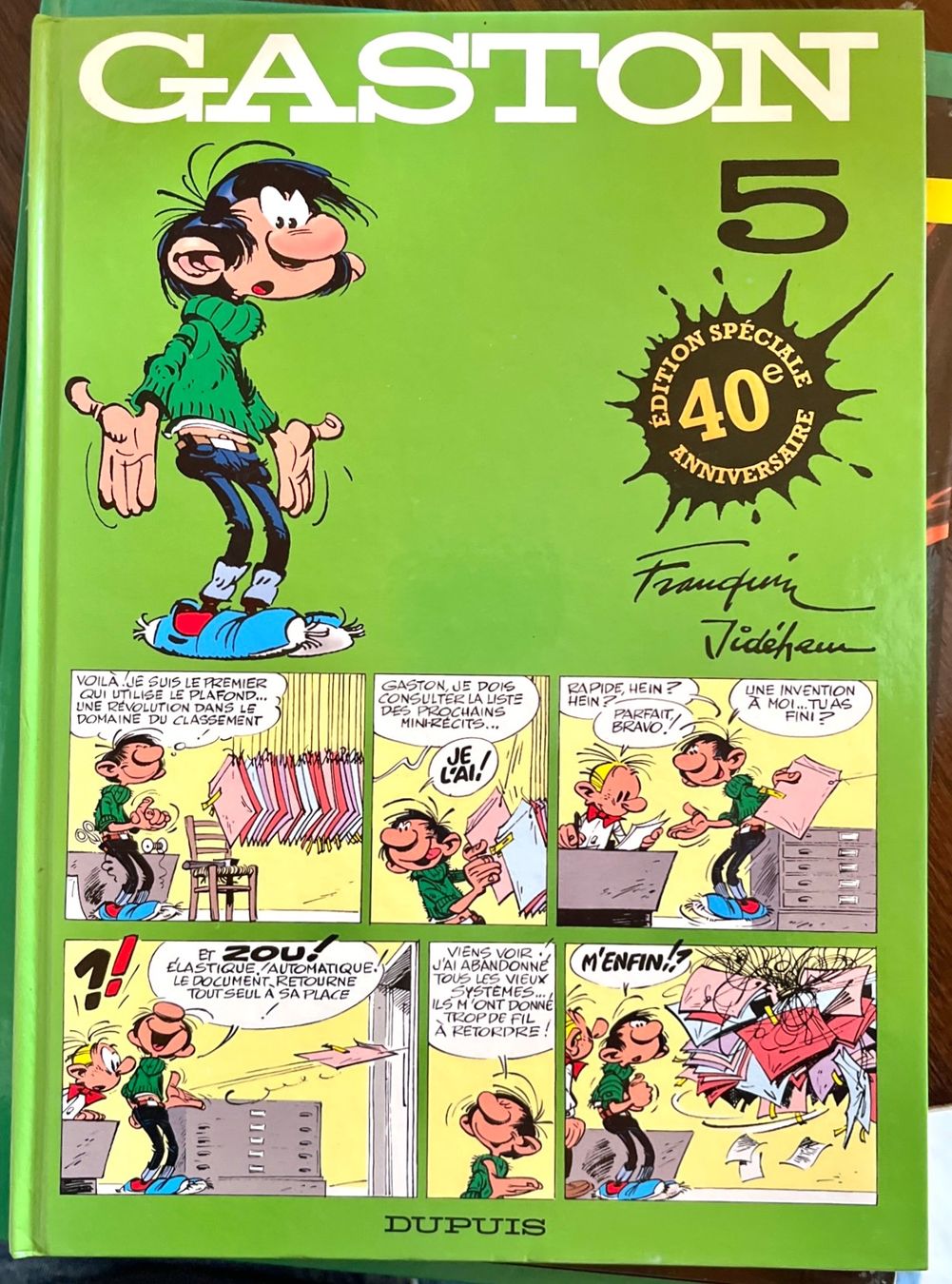 Fumetti: BD Gaston Tome 5 - 40e anniversaire – Usato da Renan BE venduto da johncactus