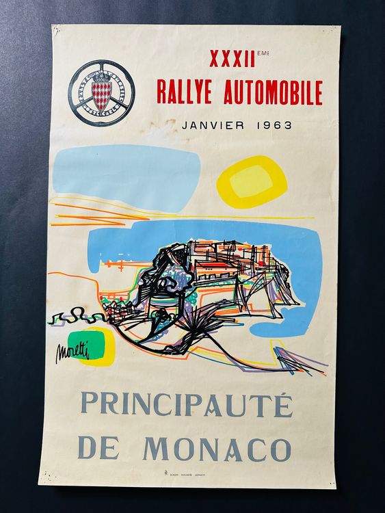 Affiche Rallye de Monaco, 1963 (Gebraucht) in Choulex für CHF 120 – mit ...