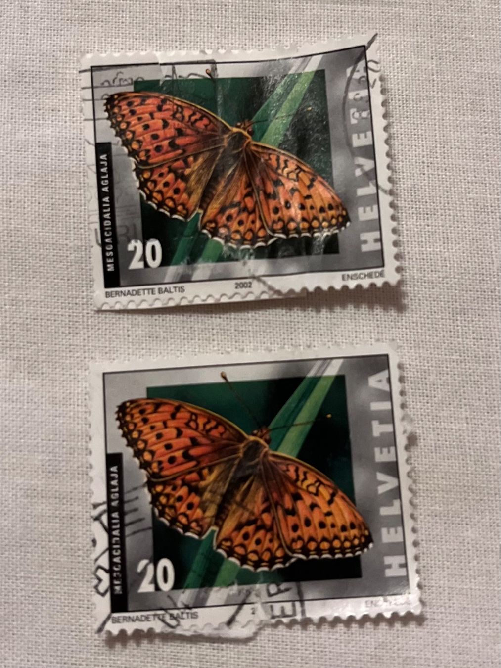 Alle Briefmarken: Briefmarken – Defekt aus Bäretswil von Rasubi