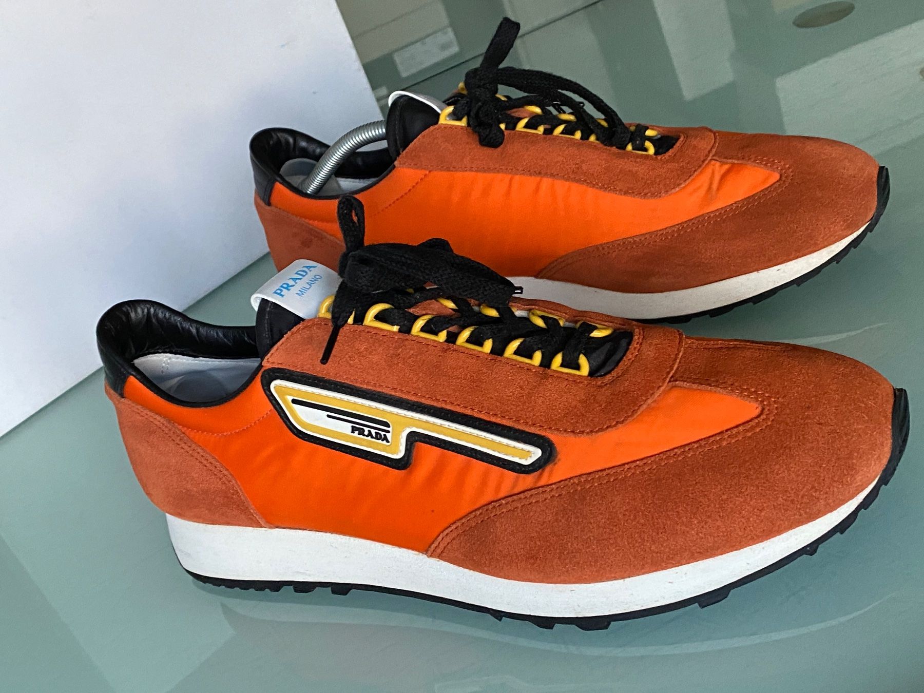 Prada Scarpe da uomo: PRADA Logo Calzature Saint Tropez Technical Sneakers 44.5 – Usato da Kreuzlingen venduto da kruezbiz 5