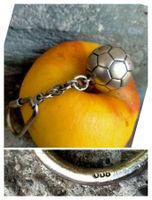 Fussball Silber 800 Schlüsselanhänger / Schmuck Anhänger