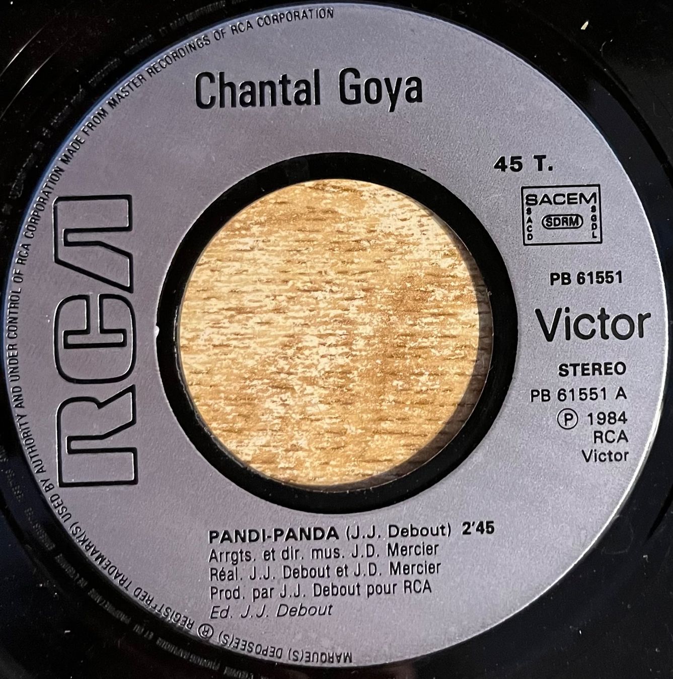 Dischi in vinile: CHANTAL GOYA - PANDI - PANDA – Usato da Bussigny venduto da vinyl-pas-cher 2