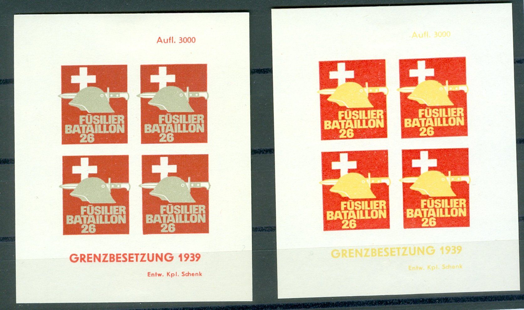Tutti i francobolli: Füsilier Bataillon 26 – Usato da Zürich venduto da yago-rot