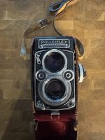 Rolleiflex Kamera Carl Zeiss Planar 75mm Ledertasche