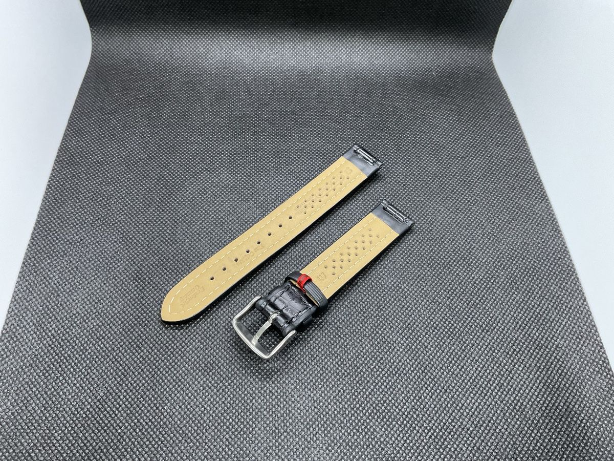 Bracciali & Braccialetti: Cinturino in pelle nero 18mm – Nuovo (secondo la descrizione) da Pregassona venduto da TheWatchClub 1
