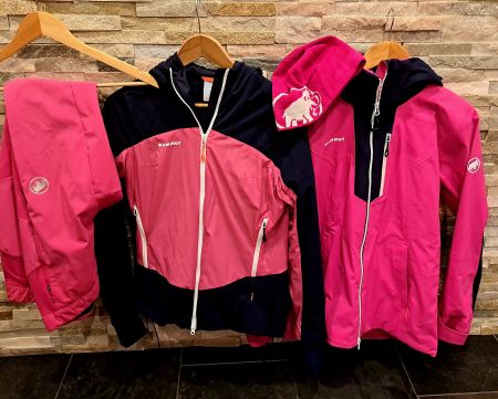 Mammut Damen Set Outdoor S vierteilig Skijacke Mütze Hose