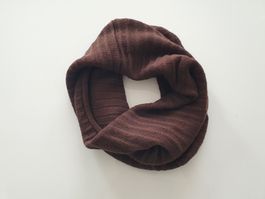 Manor Herren Loop-Schal 🧣 Schokobraun – Rippenoptik