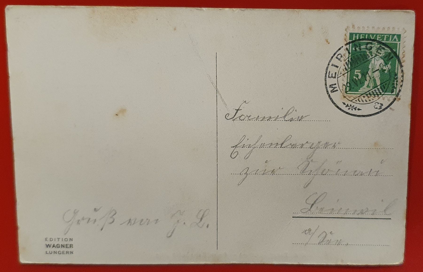 Cartoline postali: Brünig 1911 - Beim Bahnhof-Buffet – Usato da Kreuzlingen venduto da Rschweiz1 1