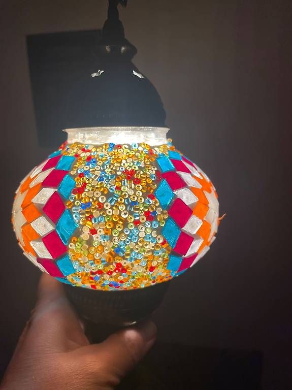 Lampade: Mosaik tischlampe bunt – Usato da Dübendorf venduto da rocki07 4