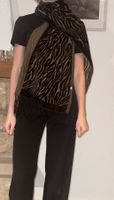 Écharpe vintage zèbre soie/viscose