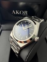 Montre AKOR Automatique Cadran Bleu Fumée Neuf Full Set