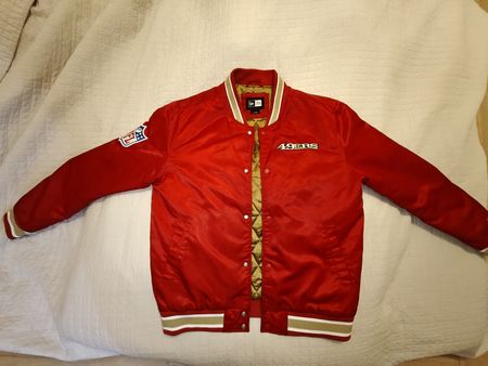 New Era 49ers NFL Bomber Jacket Red Size L