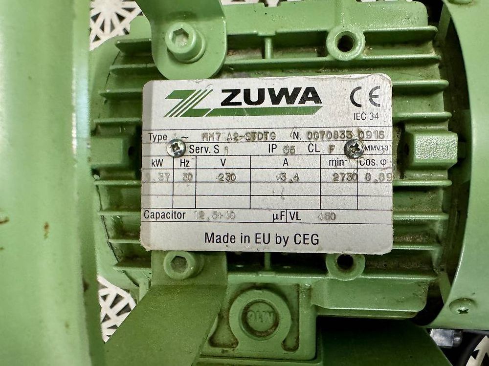 ZUWA NIROSTAR Impellerpumpe lebensmittelecht 230V (Gebraucht) in ...