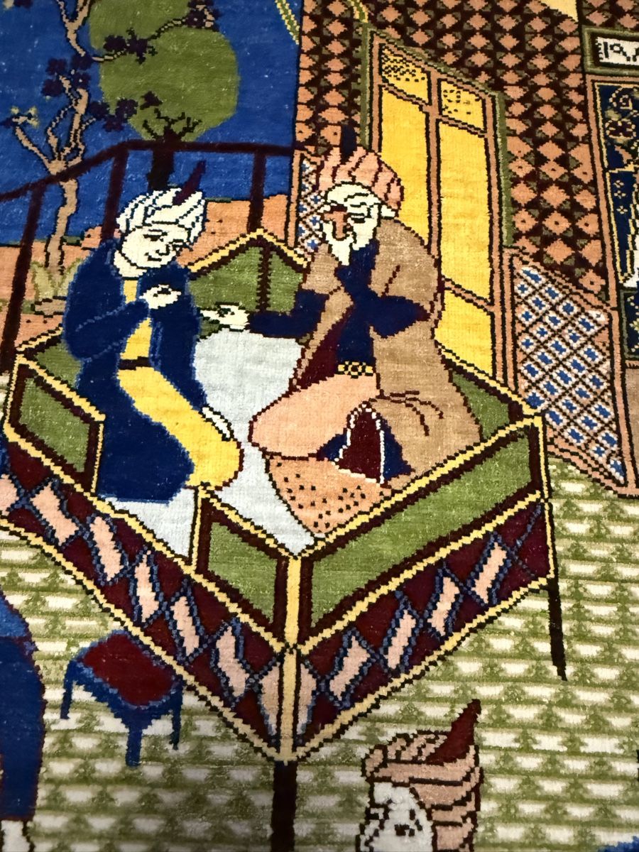 Tappeti: Wunderschöner Seiden Bildteppich (Hereke)77x52.cm – Usato da Sempach venduto da Star7 5