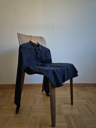 Chemise The Kooples carreaux bleu noir taille M homme