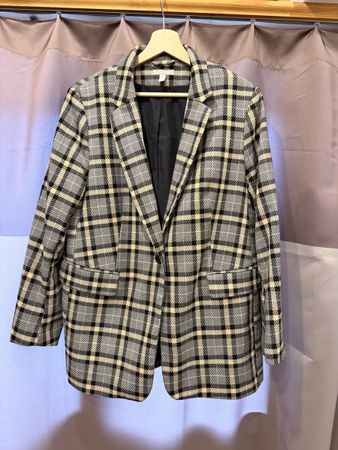 H&M Oversized Blazer, Karomuster L