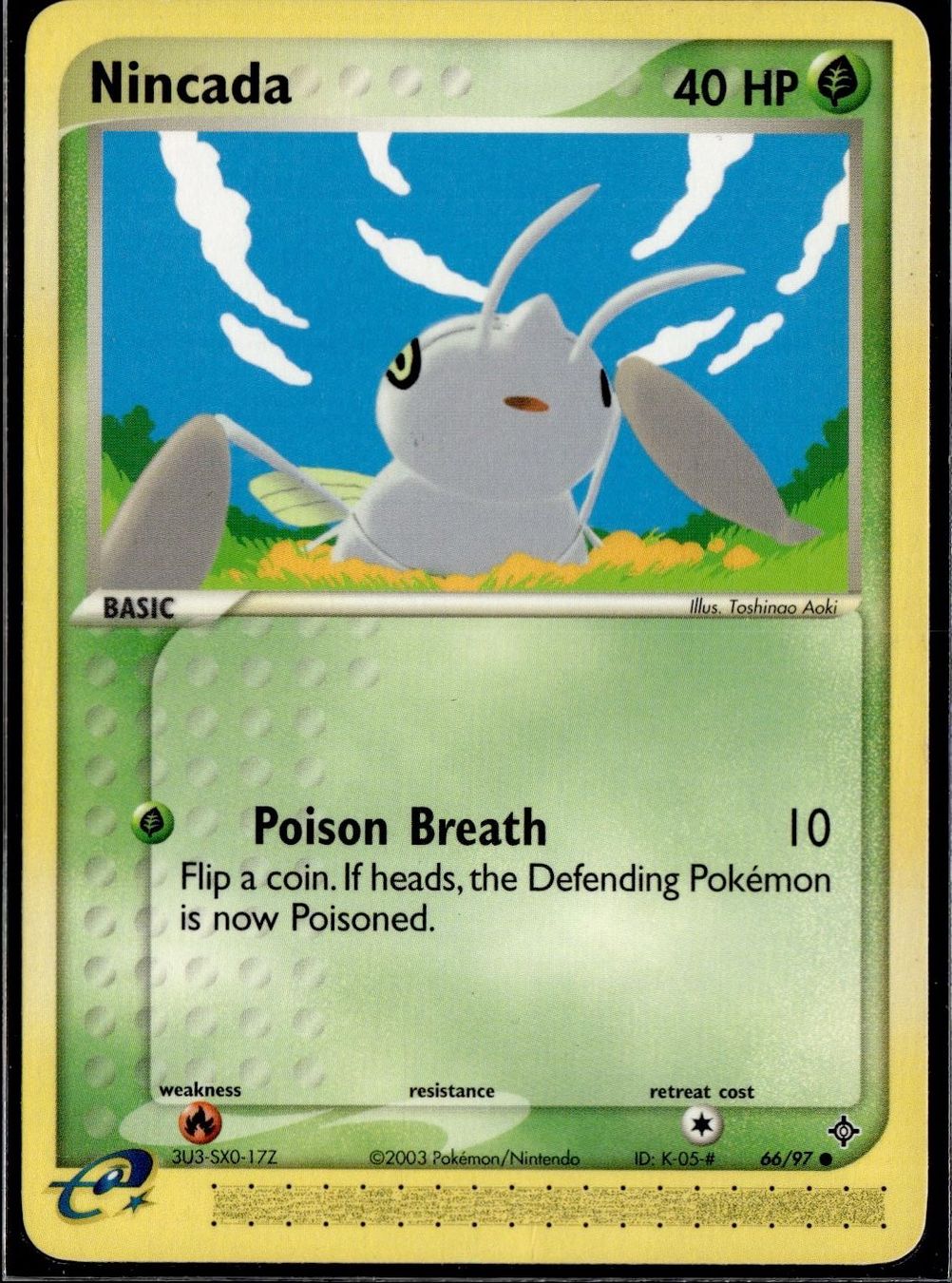 Pokémon Carte collezionabili: Nincada 66/97 EX Dragon 2003 Pokémon – Usato da Zürich venduto da pokemon_cards