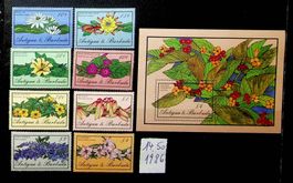 ANTIGUA & BARBUDA BLOC + SÉRIE DE TIMBRES NEUFS** 1986/JU109