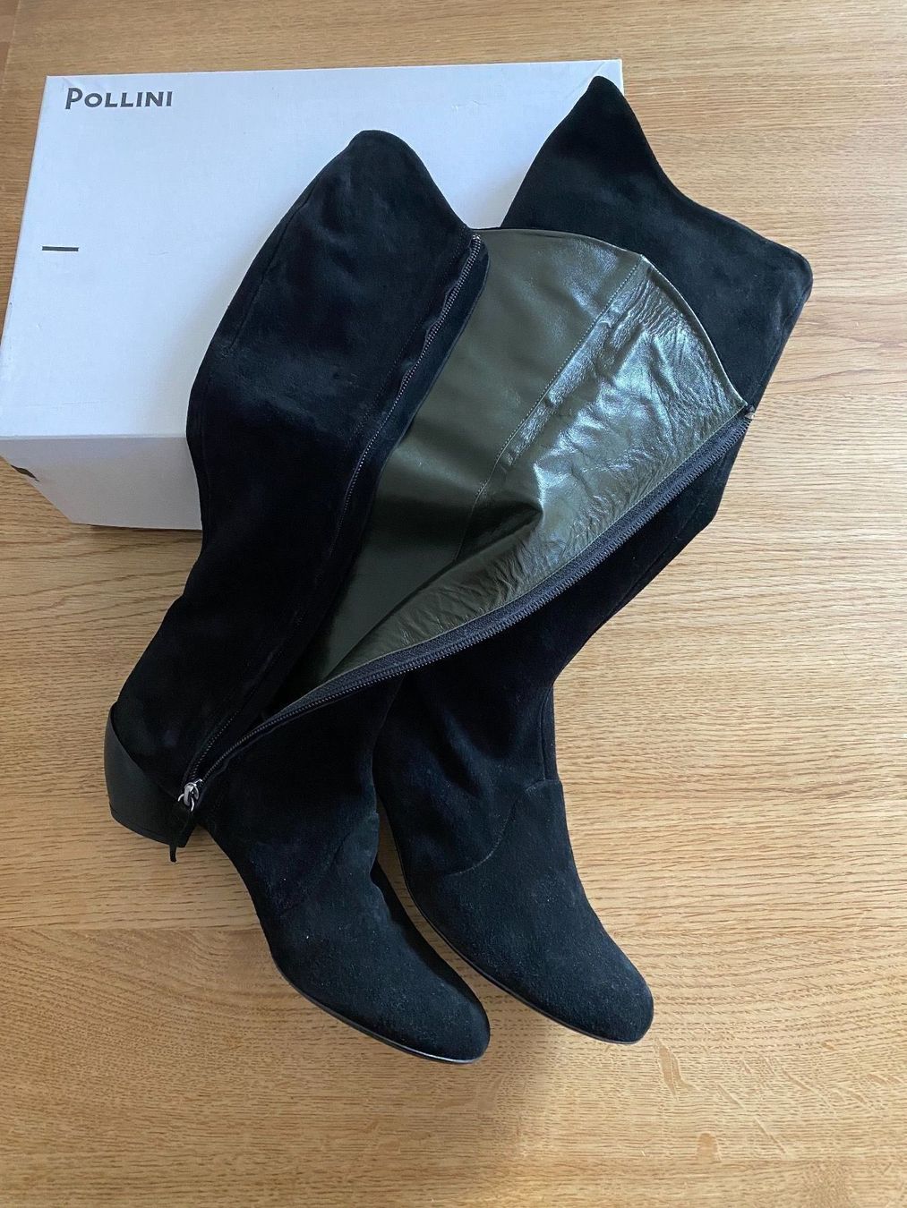Scarpe da donna: Pollini Leder Stiefel, Gr. 41, Schwarz, Neu – Nuovo (secondo la descrizione) da Hemmental venduto da neander0614 3