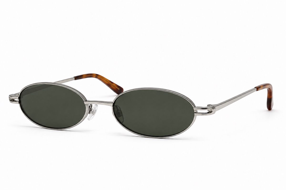Occhiali & Lenti: Occhiali da sole ovali argento tartaruga – Nuovo (secondo la descrizione) da Dübendorf venduto da Mrsuperdeal