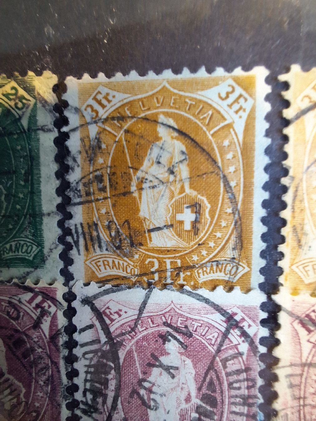 Alle Briefmarken: Lot Stehende Helvetia 47Stk – Gebraucht aus Balgach von SIMEON27 1