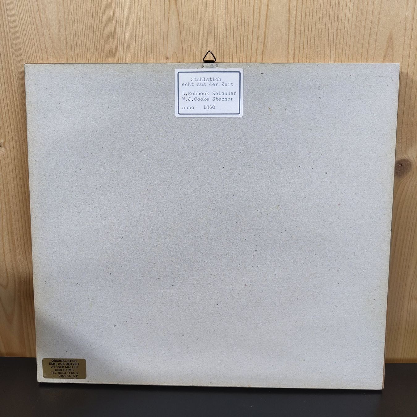 Incisioni: Original Stich Sargans von L. Rohbock – Usato da oberönz venduto da reg65 1