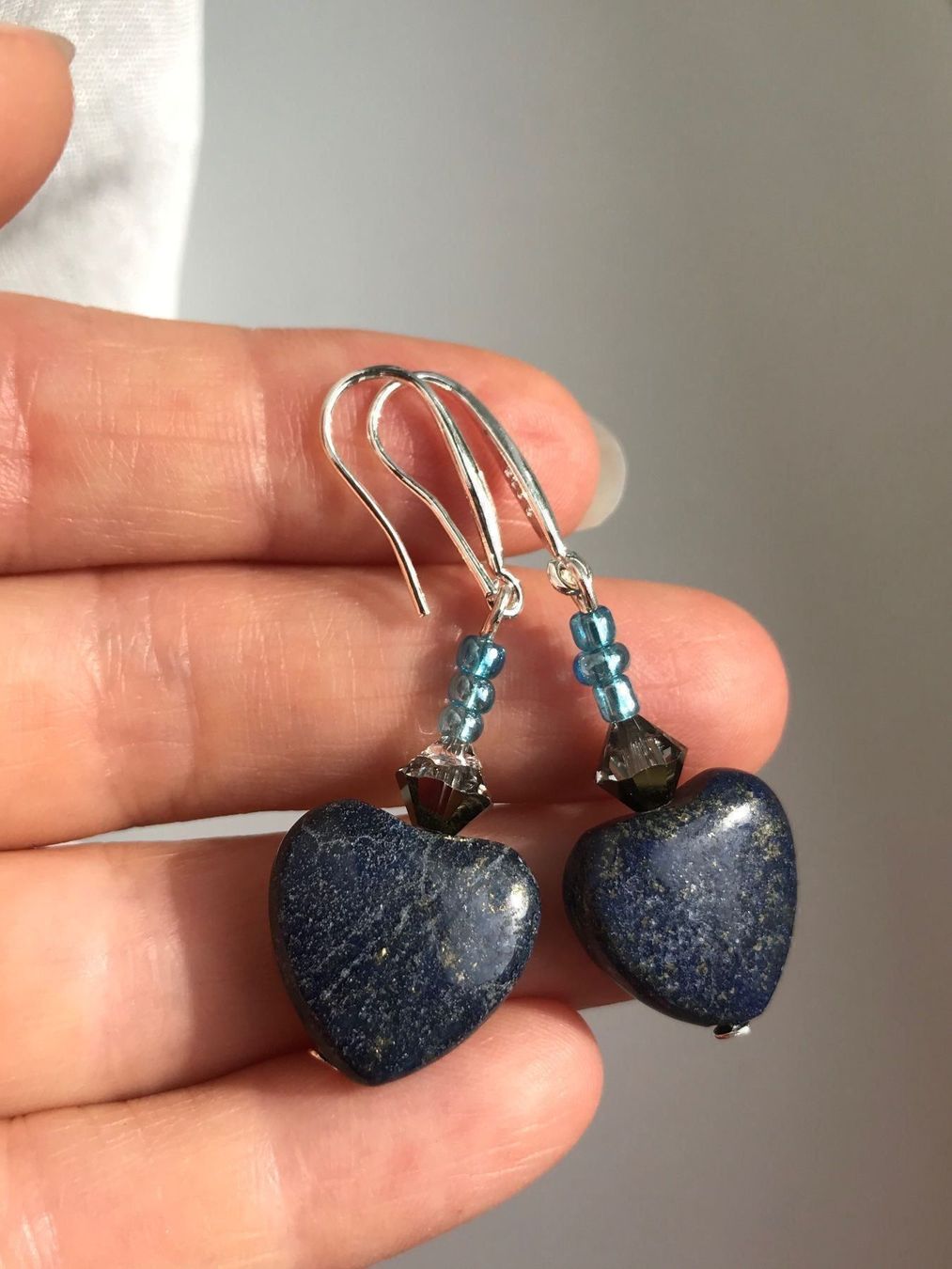 Swarovski Orecchini pendenti & Orecchini a lobo: Lapislazuli Herzchen, Swarovski NEU – Nuovo (secondo la descrizione) da Basel venduto da Chili007 2
