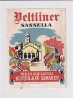 Etikette - Veltliner Sassella (Kuster, Samaden) /bd