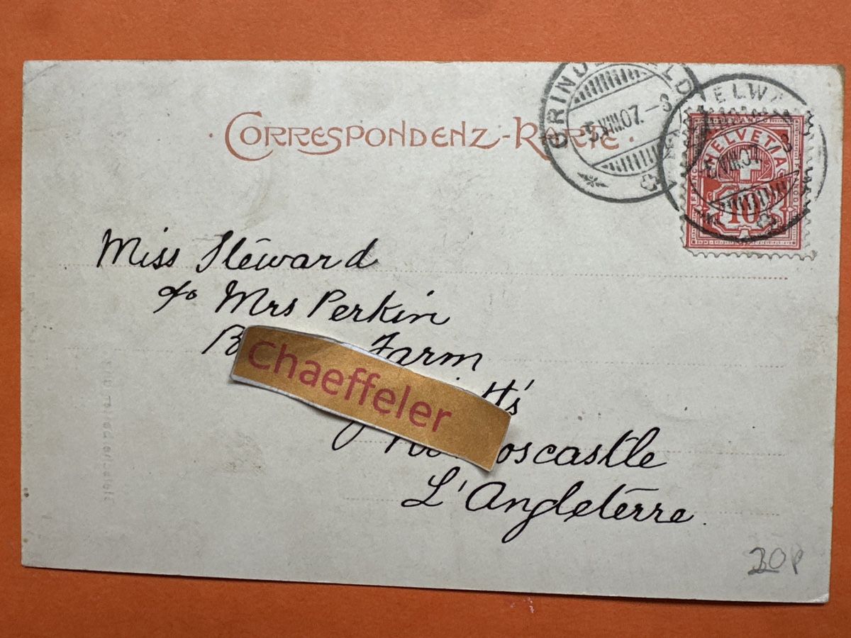 Cartoline postali: 1907 Gletscherbesteigung. Grindelwald  – Usato da Zürich venduto da Chaeffeler 1