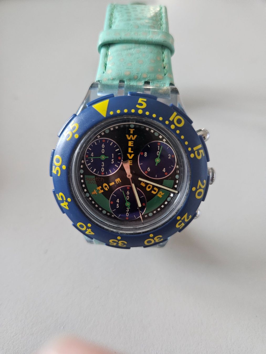 Swatch Uhren: Swatch Armbanduhr Aquachrono Sen100 – Gebraucht aus Urdorf von Colina