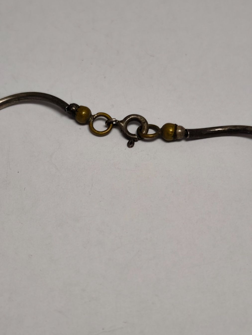 Catenine: Vintage Solid Silber Halskette mit geschwungenen #A8 – Usato da Châtelaine venduto da Tropic.Watch2 2