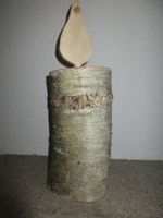 Kerze Birkenholz Adventsdekoration Dekor Nr.9 (Div. Artikel)