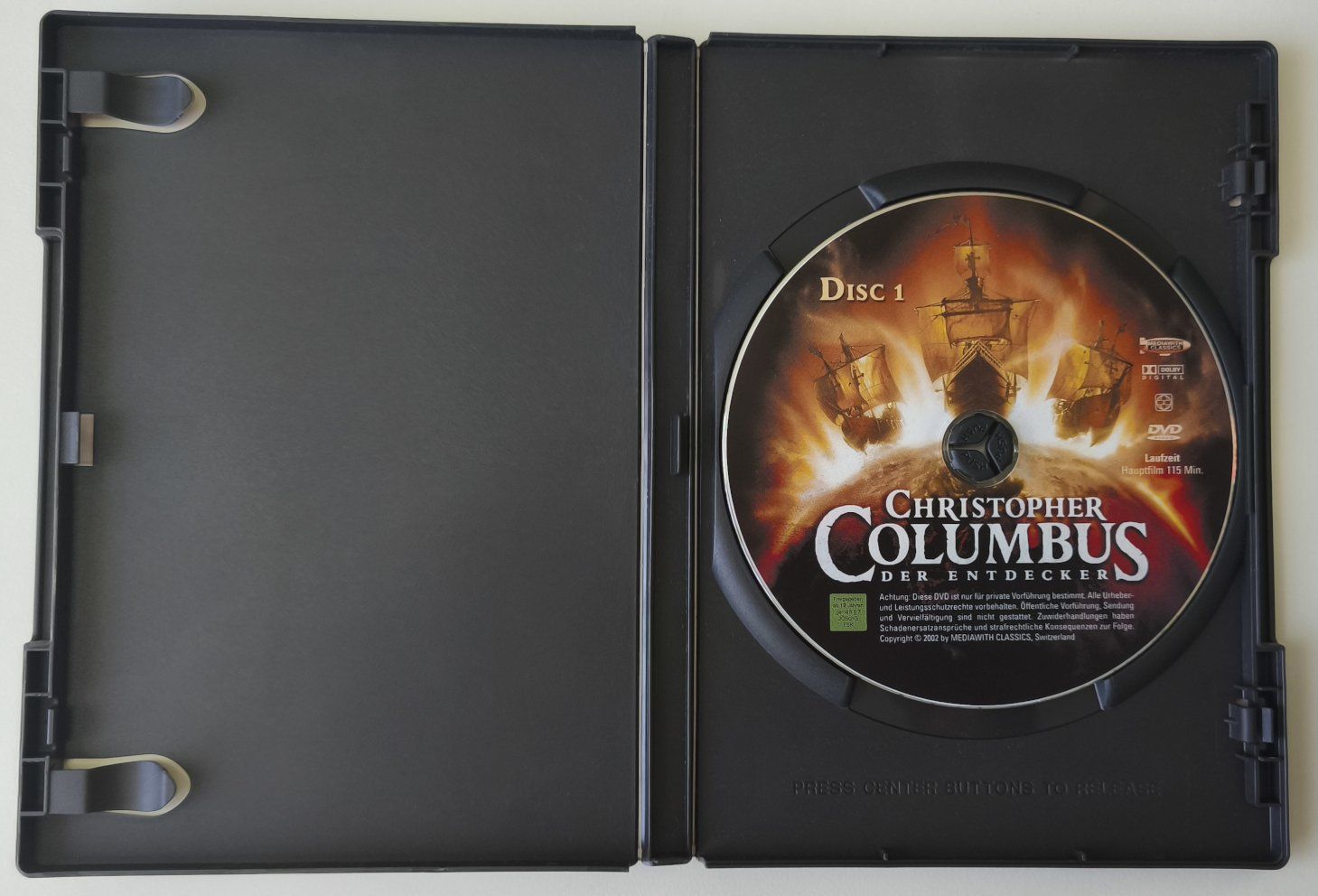 Tutti i DVDs: DVD: Christopher Columbus - 1992 – Usato da Hagendorn venduto da Thom.74 2